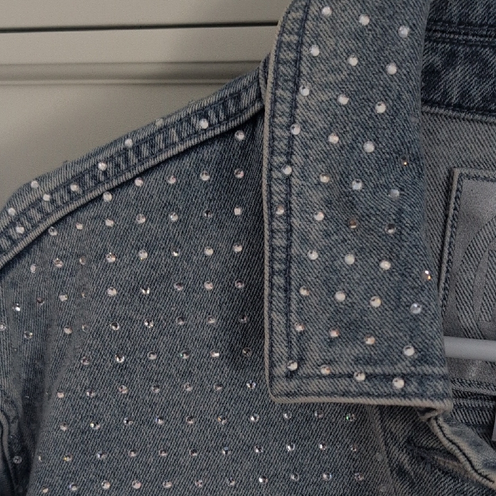 Michael Kors Rhinestone Jean Jacket - Picture 3 of 9